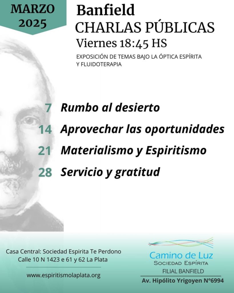 Charlas marzo 2025